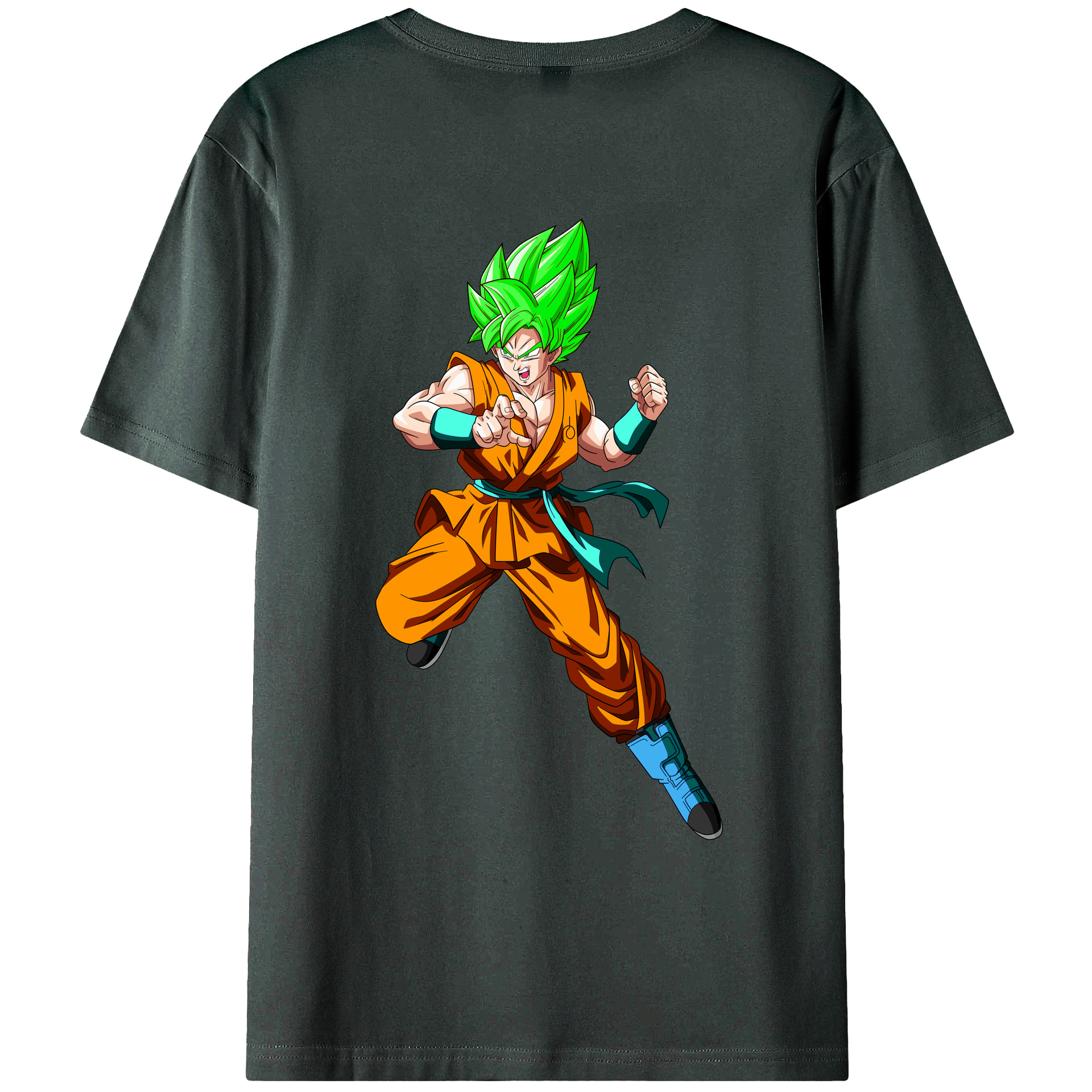 （画像用） ドラゴンボール 孫 悟飯（そんごはん）DRAGON BALL Son Gohan 綿100％ メンズ半袖Tシャツ（バックプリント） 通気性